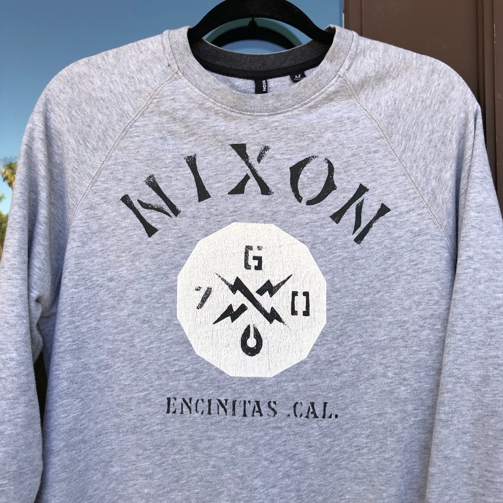 Nixon Encinitas Cal Crew Graphic Sweatshirt M